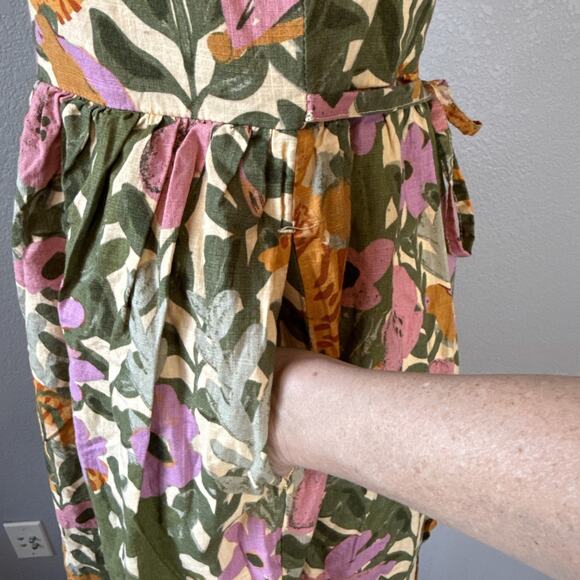 Princess Highway Button A-Line Dress Size 6 Tiger Jungle Organic Cotton Pocket - Picture 6 of 11